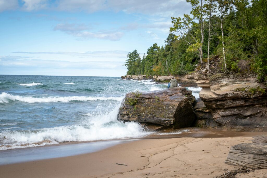 lake shore in upper michigan
